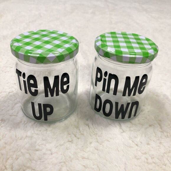 🆕 Hair Ties / Pins Gingham Container Organizer - Picture 1 of 6